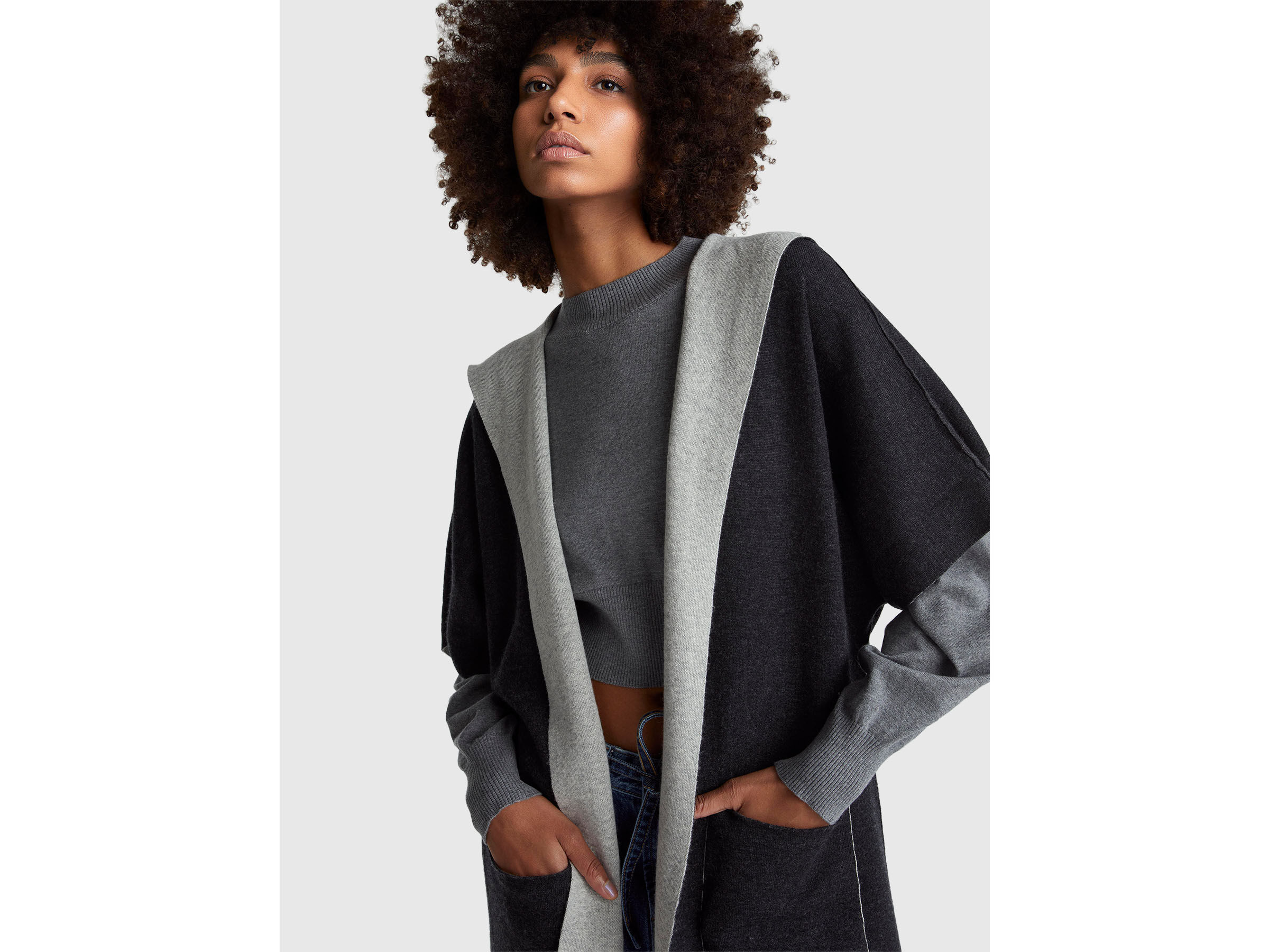 KNITTED COAT Damen image number 4